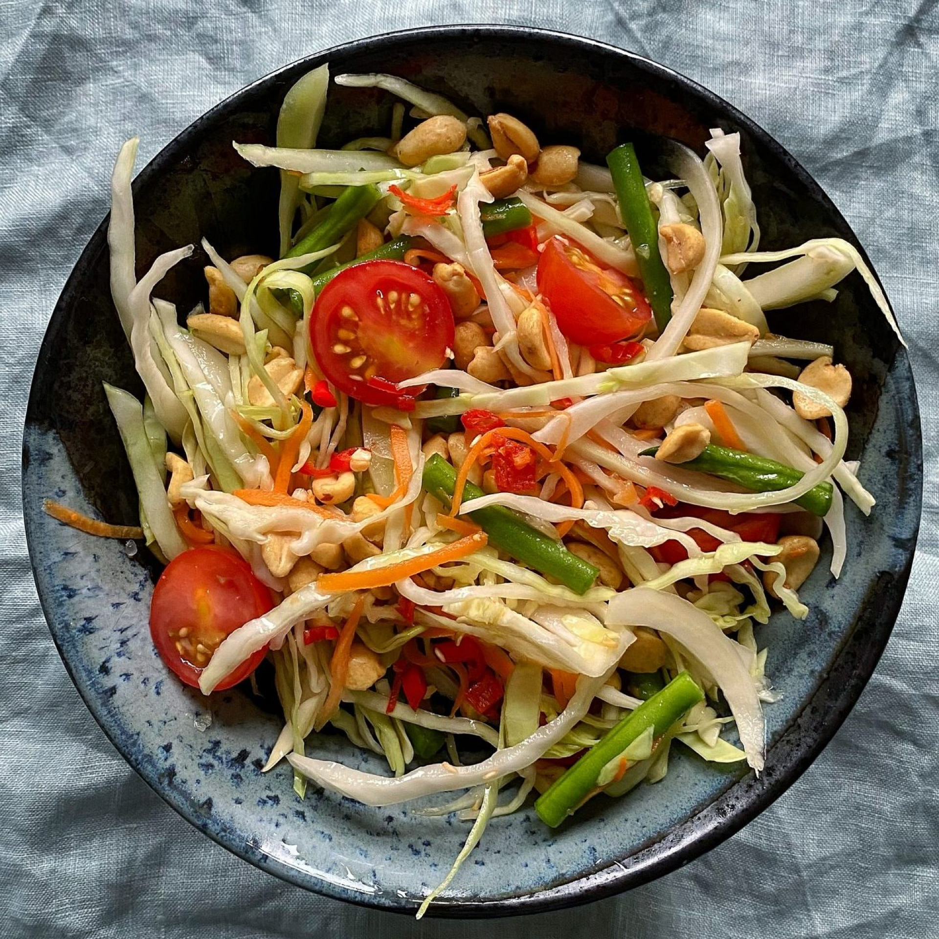 Som Tam โ Spicy Green Papaya Salad, King of Thai Salads
